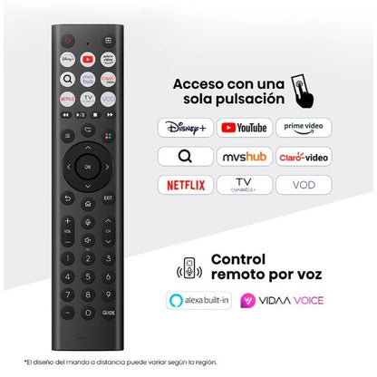 TELEVISOR HISENSE 55QD6QV, 55 PULGADAS, QLED, QUANTUM DOT, 4K UHD, 3840 X 2160 PIXELES, VIDAA SMART TV