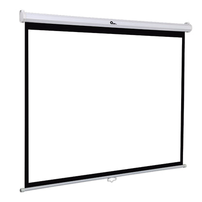 QIAN PANTALLA DE PROYECCION MANUAL GUDING 100 PULGADAS, PLEGABLE, A PRUEBA DE MOHO, BLANCO MATE, MOD. QPG-69502