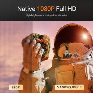 VANKYO PROYECTOR LESISURE 495W, PROYECTOR FULL HD, DOBLE BANDA 2.4/5G WIFI, BLUETOOTH 5.1 PARA AUDIO, ENTRADAS HMDI, 220 LUMENES