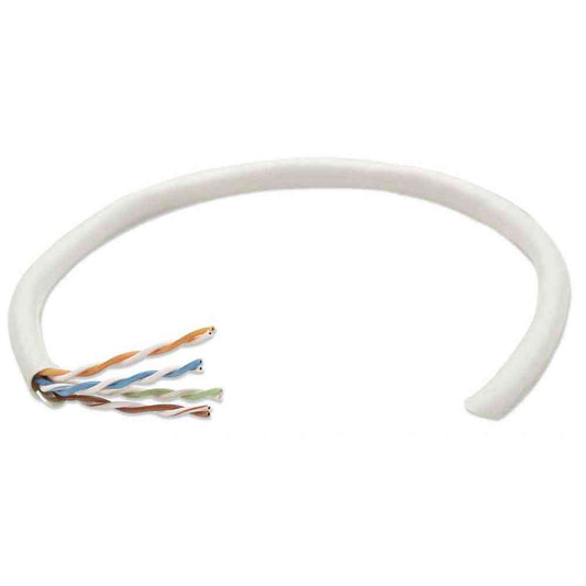 BOBINA DE CABLE DE RED UTP, SOLIDA, 362320, ALUMINIO CON RECUBRIMIENTO DE COBRE (CCA), 305M, CAT 5E, COLOR GRIS, 4 PARES, 24AWG