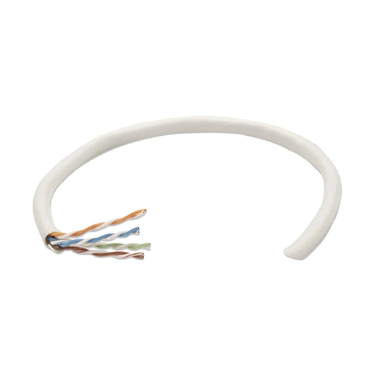BOBINA DE CABLE DE RED UTP, SOLIDA, 704663, ALUMINIO CON RECUBRIMIENTO DE COBRE (CCA), 305M, CAT 6, COLOR GRIS, 4 PARES, 23AWG