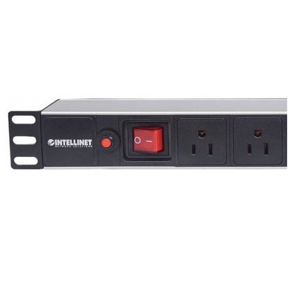 713993 BARRA MULTICONTACTO CON 8 SALIDAS PARA MONTAJE EN RACK DE 19", TIPO EU, PROTECCIÓN CONTRA SOBRECARGAS,CABLE DE ALIMENTACIÓN 3M
