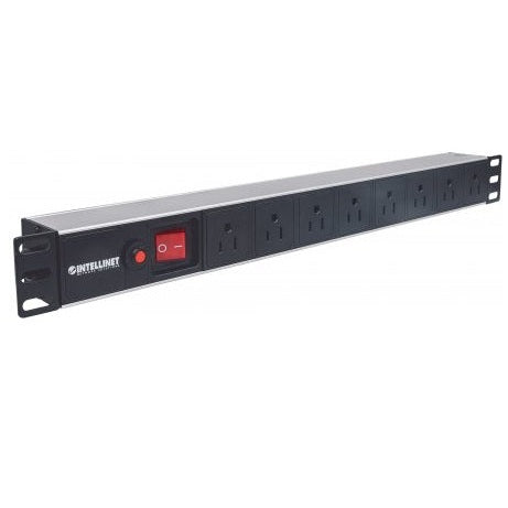 713993 BARRA MULTICONTACTO CON 8 SALIDAS PARA MONTAJE EN RACK DE 19", TIPO EU, PROTECCIÓN CONTRA SOBRECARGAS,CABLE DE ALIMENTACIÓN 3M