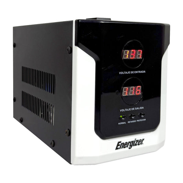REGULADOR ENERGIZER 1500VA/900W (ERENRLB15VA). RANGO 90-145VCA, AVR, PROT. 10A, 2 CONTACTOS, LED. IDEAL P/LÍNEA BLANCA. CERT. ROHS/NOM/CE. 2 AÑOS GTÍA.
