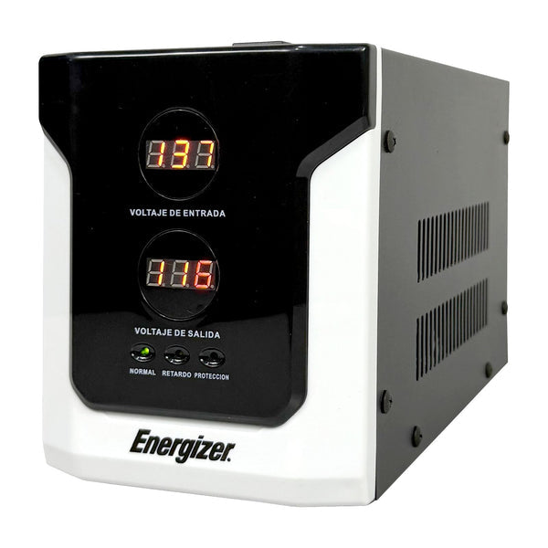 REGULADOR ENERGIZER 1500VA/900W (ERENRLB15VA). RANGO 90-145VCA, AVR, PROT. 10A, 2 CONTACTOS, LED. IDEAL P/LÍNEA BLANCA. CERT. ROHS/NOM/CE. 2 AÑOS GTÍA.