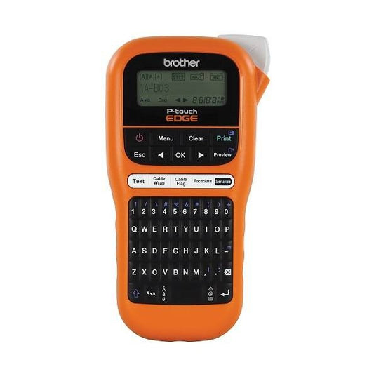 ROTULADOR INDUSTRIAL BROTHER P-TOUCH PTE110, TRANSFERENCIA TÉRMICA, MALETÍN, IMPRIME ETIQUETAS LAMINADAS DE HASTA 12 MM DE ANCHO