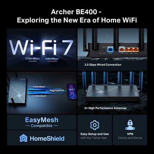 ROUTER TP-LINK DUAL BAND ARCHER BE400