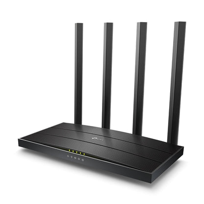 ROUTER INALÁMBRICO GIGABIT DUAL BAND AC TP-LINK ARCHER C80, 1.300 MBPS, 5 GHZ, OMNIDIRECCIONAL, 4, NEGRO