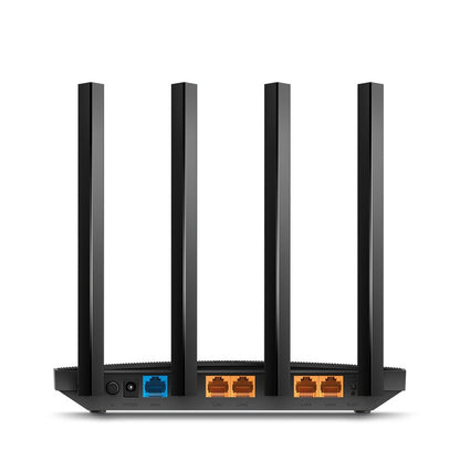 ROUTER INALÁMBRICO GIGABIT DUAL BAND AC TP-LINK ARCHER C80, 1.300 MBPS, 5 GHZ, OMNIDIRECCIONAL, 4, NEGRO
