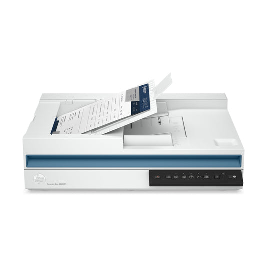ESCÁNER HP SCANJET PRO 2600 F1 20G05A - 216 X 3100 MM, BASE PLANA Y ADF, CIS, 1500 PÁGINAS, 25 PPM/50 IPM
