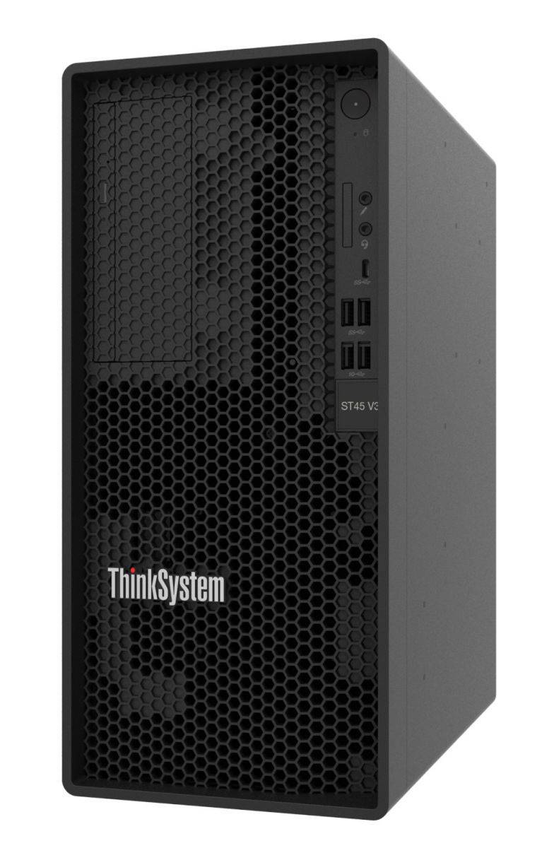 SERVIDOR LENOVO-THINKSYSTEM ST45 V3,(7DH4A00GLA),AMD EPYC 4124P 4C 3.8GHZ/3.8GHZ,THINKSYSTEM 16GB TRUDDR5 5600MHZ,DD DE 2TB 3.5 PULGADAS