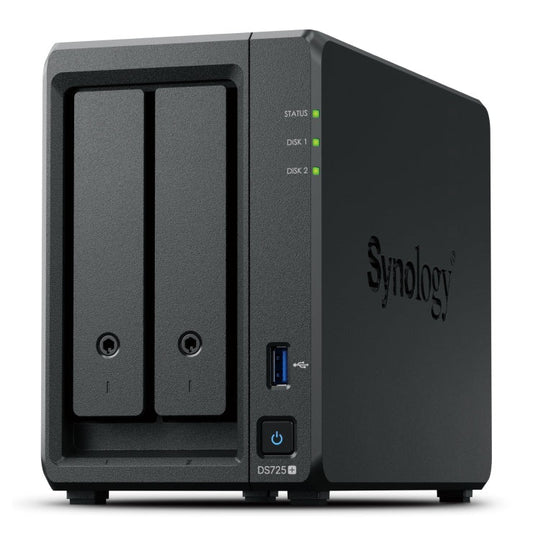 SERVIDOR NAS MARCA SYNOLOGY MODELO DS725+ 2 BAHIAS DISKSTATION