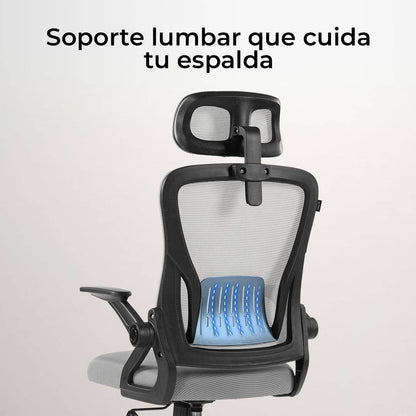 SILLA DE OFICINA FLUX LITE EC313HR / MALLA + PP + MALLA / PISTON CLASE 2 / SOPORTA HASTA 100 KG / MECANISMO MECÁNICO / INCLINACIÓN DE 120°