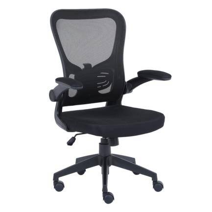 SILLA EJECUTIVA NEXTEP NE-650A DE ALTURA Y DESCANSA BRAZOS  AJUSTABLE Y  RECLINABLE COLOR  NEGRA