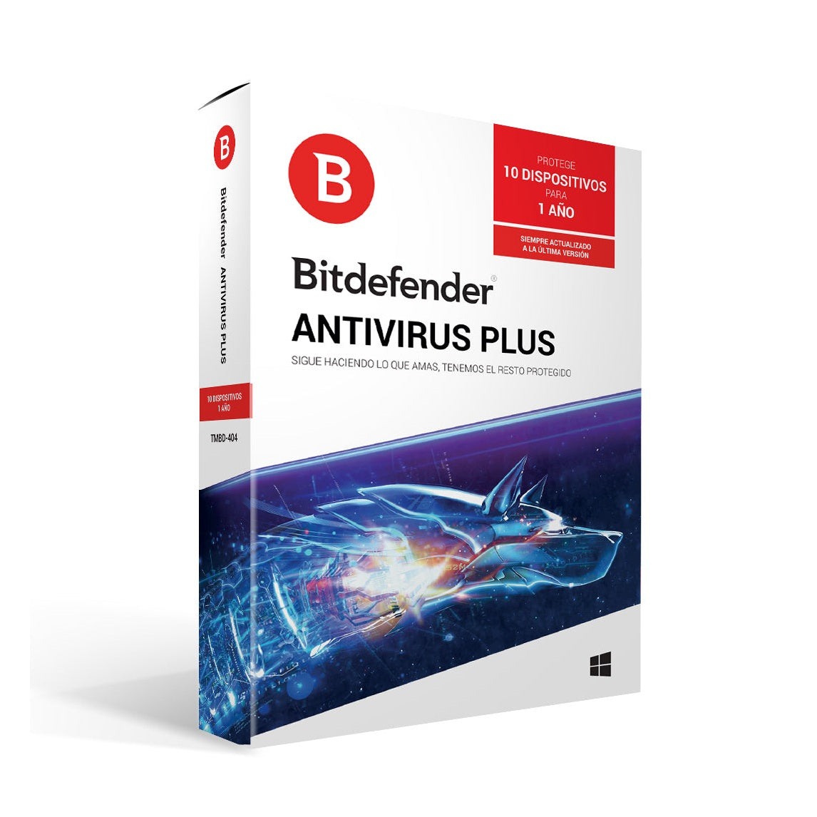 ANTIVIRUS BITDEFENDER TMBD-404, 10 LICENCIAS, 1 AÑO