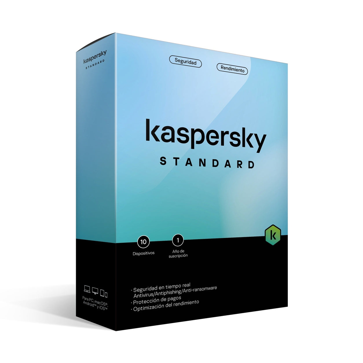 KASPERSKYSTANDARD 10 DISPOSITIVOS 1 AÑO (ANTI-VIRUS)