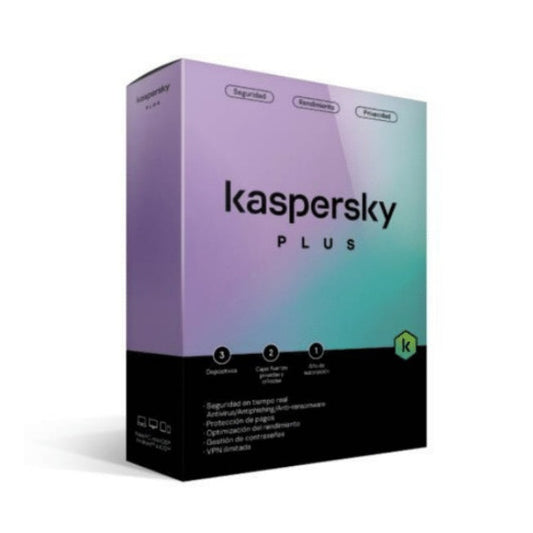 KASPERSKY PLUS KL1042Z5CFS-22, 3 LICENCIAS, 1 AÑO (INTERNET SECURITY)