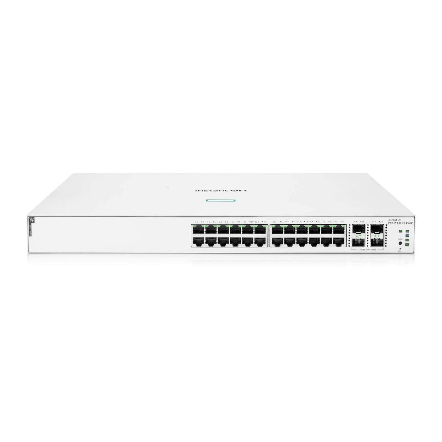 SWITCH HPE INSTANT ON 1930 GIGABIT ETHERNET, 24 PUERTOS POE CLASE 4 370 W, 4SFP+ 10GBE (JL684B)
