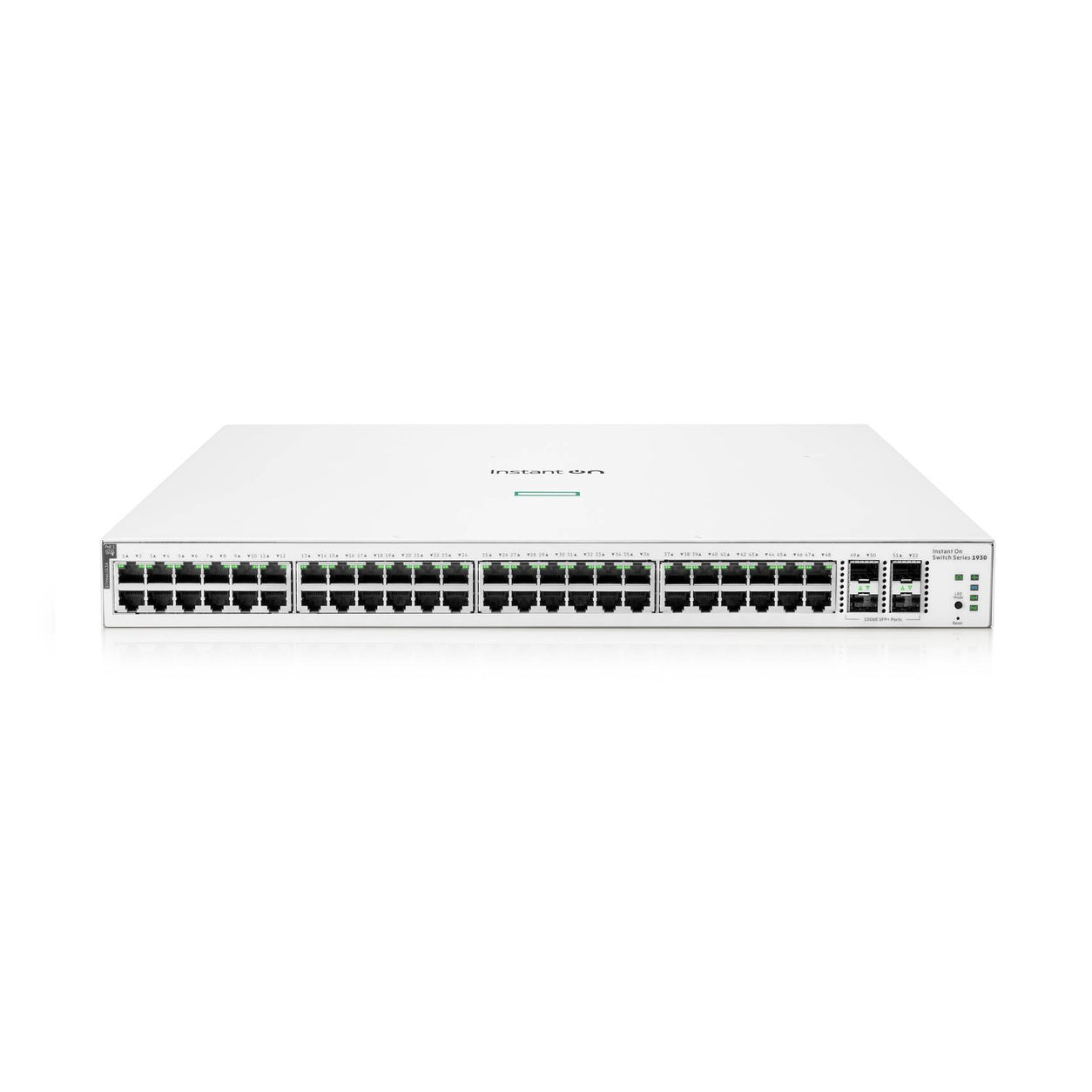 SWITCH HPE INSTANT ON 1930 GIGABIT ETHERNET, 48 PUERTOS POE CLASE 4 370 W, 4SFP+ 10GBE (JL686B)