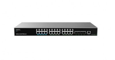 SWITCH ADMINISTRABLE CAPA L3+, 24 PTOS GIGABIT + 4 SFP, POE HASTA 360W DE SALIDA, COMPATIBLE CON GWN CLOUD