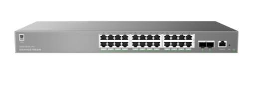 SWITCH ADMINISTRABLE CAPA L2++, 24 PTOS GIGABIT + 2 SFP, POE HASTA 250W DE SALIDA, COMPATIBLE CON GWN CLOUD