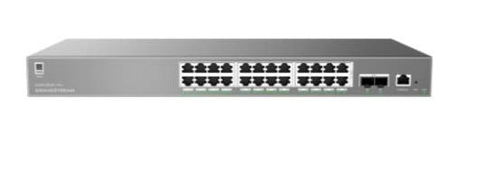 SWITCH ADMINISTRABLE CAPA L2++, 24 PTOS GIGABIT + 2 SFP, POE HASTA 250W DE SALIDA, COMPATIBLE CON GWN CLOUD
