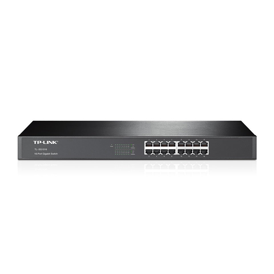 SWITCH  TP-LINK TL-SG1016, NEGRO, 16, 10/100/1000 BASE-T(X)