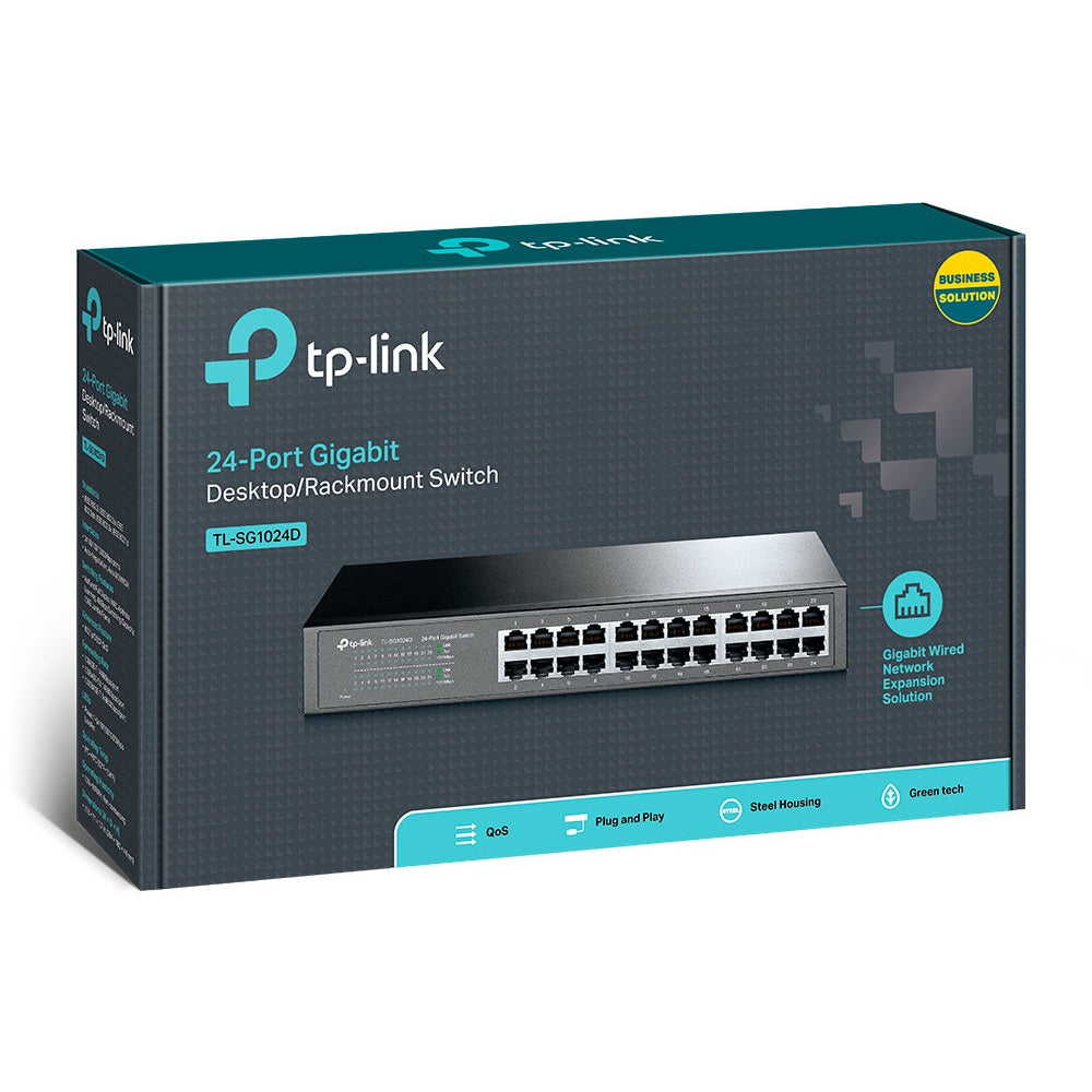 SWITCH TP-LINK TL-SG1024D, GRIS, 14,6 W