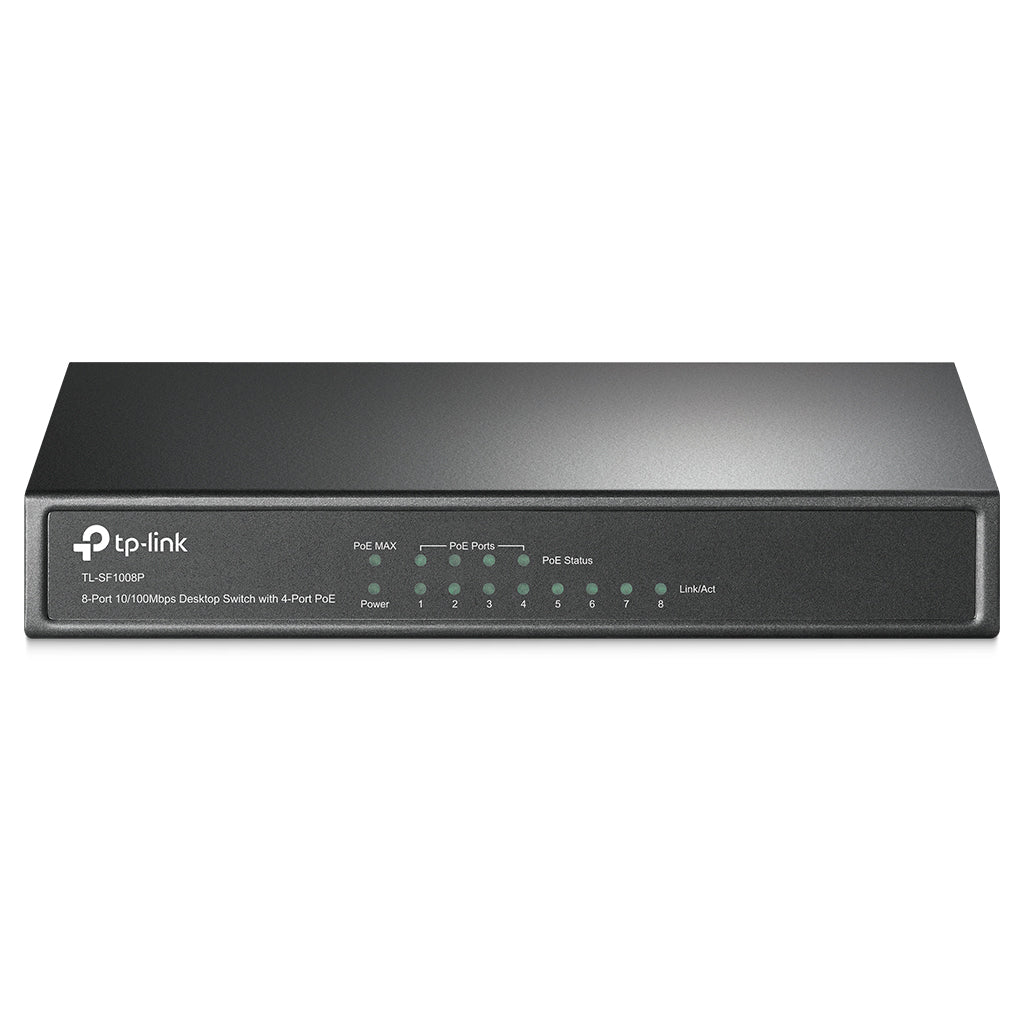 SWITCH POE TP-LINK TL-SF1008P, NEGRO, 53 W, 8 PUERTOS