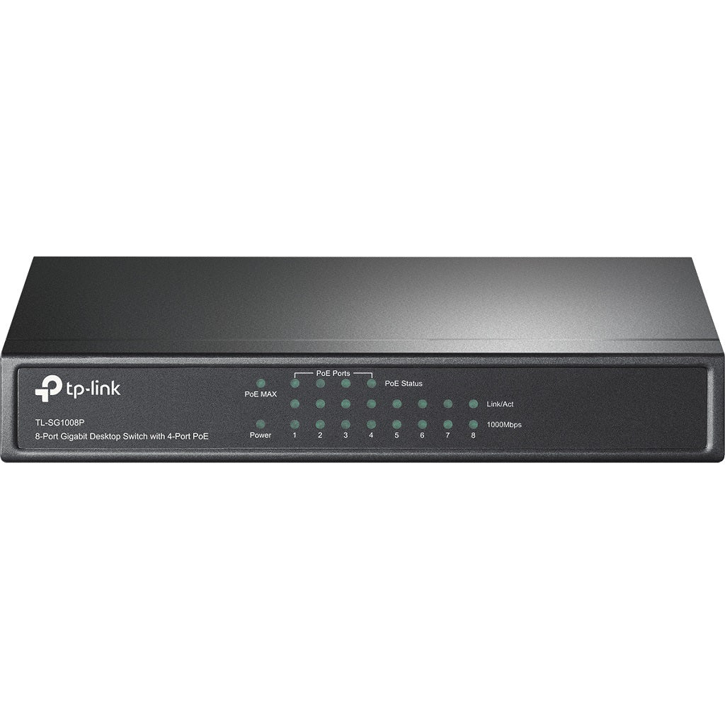 SWITCH POE TP-LINK TL-SG1008P, GRIS, 53 W