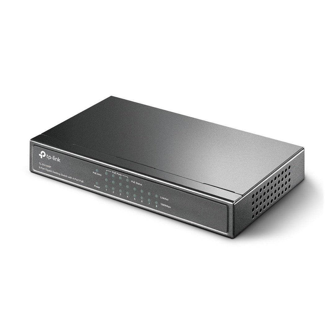 SWITCH POE TP-LINK TL-SG1008P, GRIS, 53 W