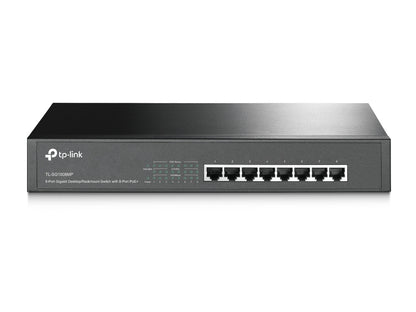 SWITCH GIGABIT TP-LINK NO ADMINISTRABLE POE (TL-SG1008MP) , NEGRO, 126W, 8 PUERTOS