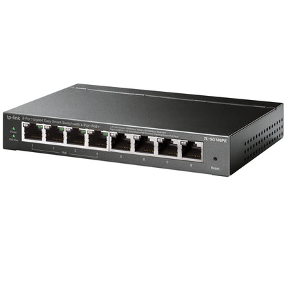SWITCH  TP-LINK TL-SG108PE, NEGRO, 15,4 W, 8