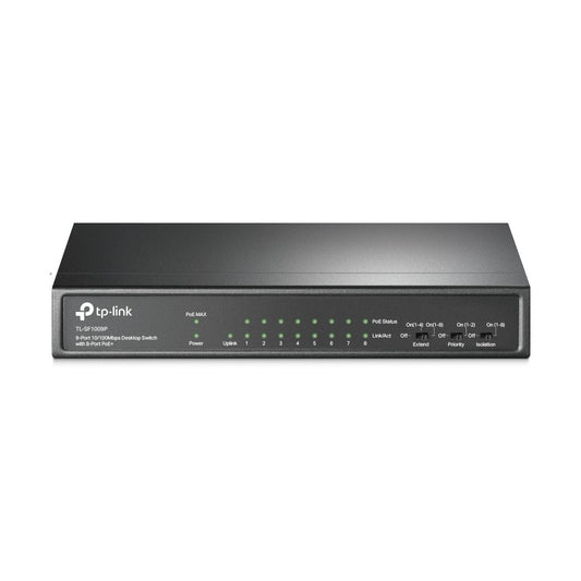 SWITCH DE ESCRITORIO DE 9 PUERTOS A 10 / 100MBPS CON 8 PUERTOS POE+