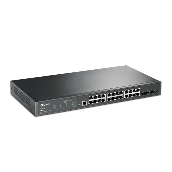SWITCH TP-LINK SG3428, GIGABIT ADMINISTRABLE JETSTREAM L2  RJ45, 24 PUERTOS, 10/100/1000, (4) GIGABIT SFP, (1)PUERTO DE CONSOLA MICRO USB