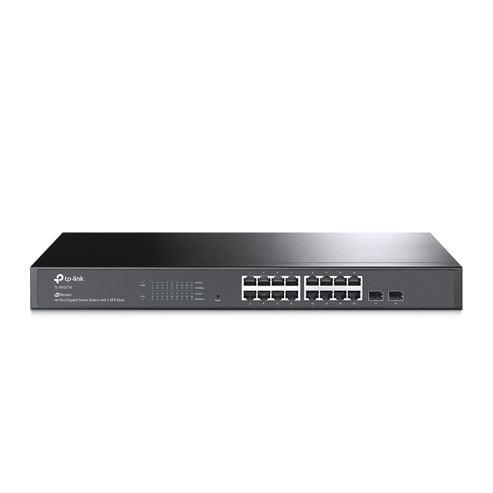 SWITCH SMART GIGABIT TP-LINK  SG2218, NEGRO, 16