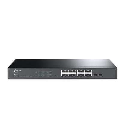 SWITCH SMART GIGABIT TP-LINK  SG2218, NEGRO, 16