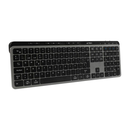 TECLADO INALÁMBRICO 2.4HZ INSPIRE KREA TI755 ACTECK ELITE SERIES TECLADO INALÁMBRICO DONGLE 2.4MHZ, RANGO 10M, BLUETOOTH 5.1, USB A- USB C, 3 DISPOSITIVOS