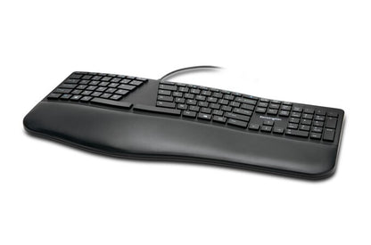 TECLADO ERGONÓMICO PRO FIT KENSINGTON CON ESCRITURA SILENCIONSA; TECLAS DE ACCESOS DIRECTOS; DIVIDIDO CON INCLINACIÓN INVERSA AJUSTABLE USB-A,1.80MTS.