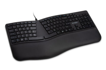 TECLADO ERGONÓMICO PRO FIT KENSINGTON CON ESCRITURA SILENCIONSA; TECLAS DE ACCESOS DIRECTOS; DIVIDIDO CON INCLINACIÓN INVERSA AJUSTABLE USB-A,1.80MTS.