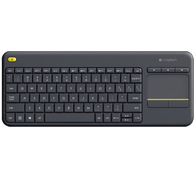 WIRELESS TOUCH KEYBOARD LOGITECH K400 PLUS, NEGRO, INALÁMBRICO
