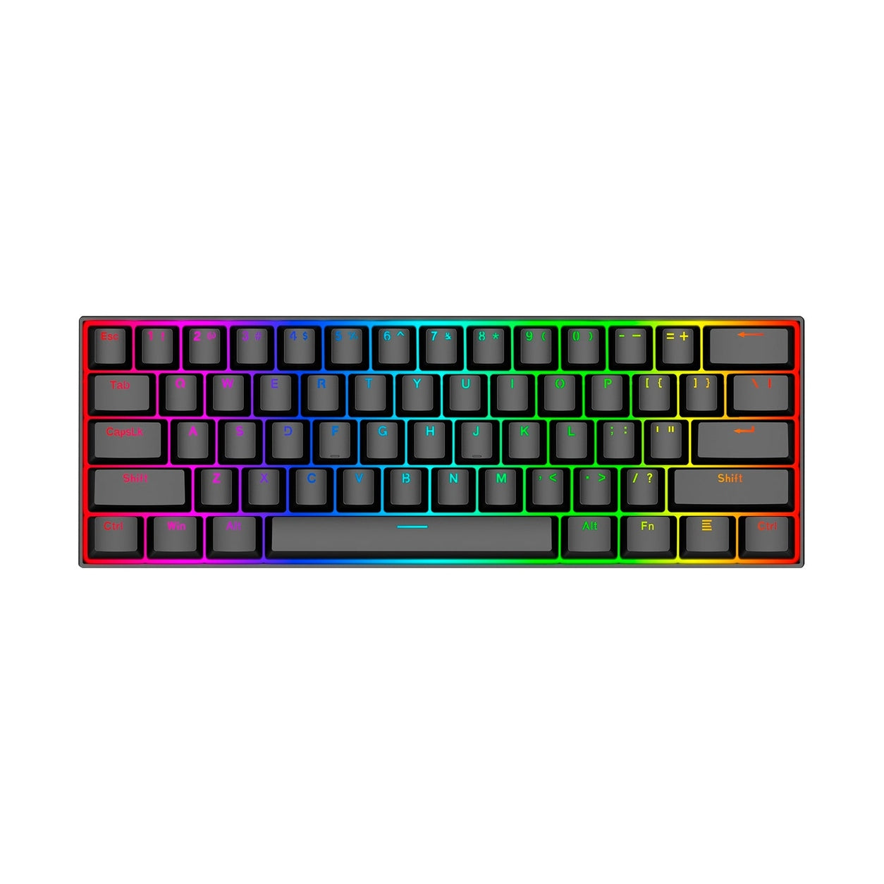TECLADO MECÁNICO REDRAGON DRAGONBORN, INGLÉS, NEGRO, RGB