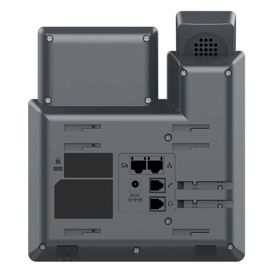 TELÉFONO IP DE 2 LÍNEAS CON 2 CUENTAS SIP, CONFERENCIA DE 5 VÍAS, ETHERNET SIN POE PERO SI INCLUYE SU FUENTE DE ALIMENTACIÓN