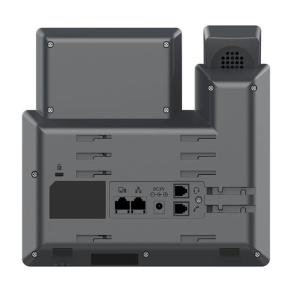 TELÉFONO IP DE 3 LÍNEAS CON 6 CUENTAS SIP, CONFERENCIA DE 5 VÍAS, GDMS, GIGABIT CON POE PERO NO INCLUYE SU FUENTE DE ALIMENTACIÓN
