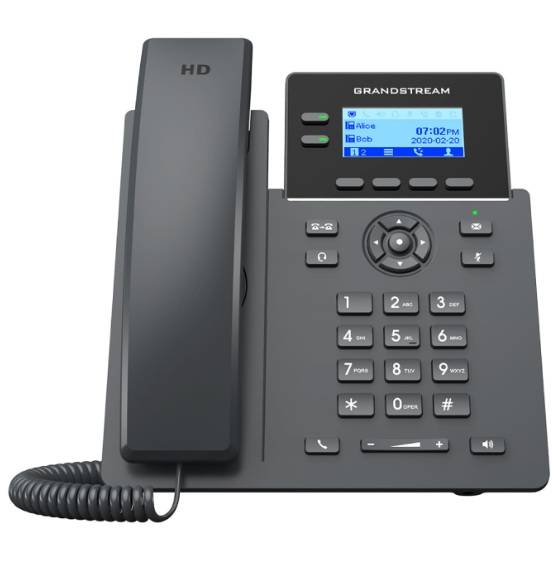 TELÉFONO IP DE 2 LÍNEAS CON 4 CUENTAS SIP, CONFERENCIA DE 5 VÍAS, ETHERNET, POE, PERO SI INCLUYE SU FUENTE DE ALIMENTACIÓN