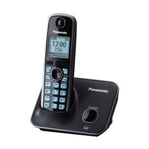 PANASONIC TELEFONO INALAMBRICO, PANTALLA DE 1.8, ECUALIZADOR, ALARMA, BLOQUEO DE LLAMADAS, ALTAVOZ, NEGRO