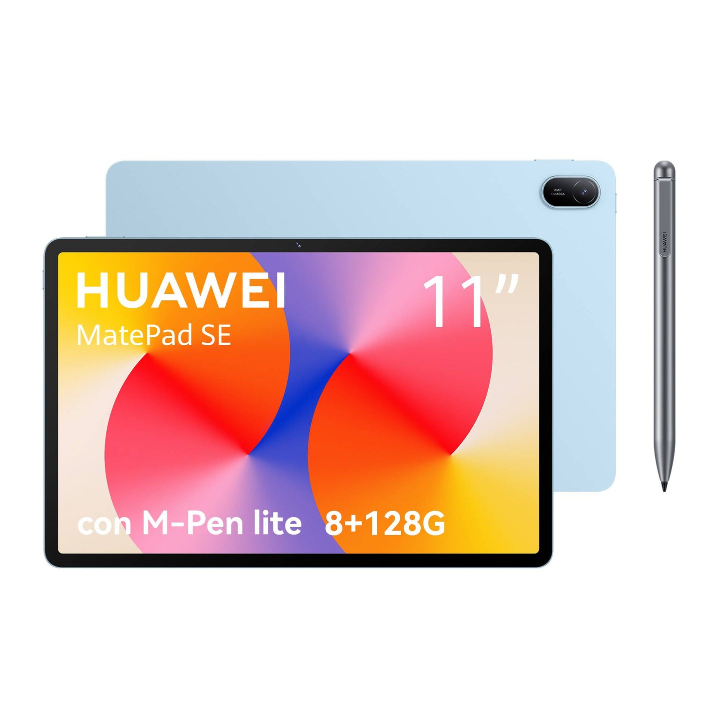 53014GYW MATEPADSE 11 AZUL, 8GB+128GB INCLUYE M-PEN LITE | DISEÑO CON CUERPO DE METAL DE UNA PIEZA |PANTALLA HUAWEI FULLVIEW DE 11 CON CONFORT OCULAR