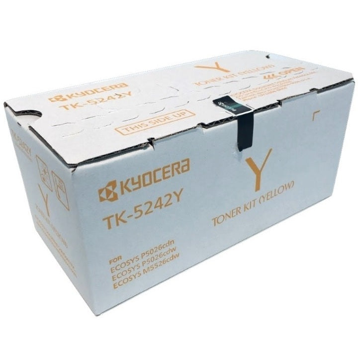 TONER KYOCERA TK-5242Y, 3000 PÁGINAS, AMARILLO, ECOSYS P5026CDW