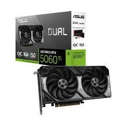 TARJETA DE VIDEO ASUS DUAL-RTX5060TI-O16G GDDR7 16 GB