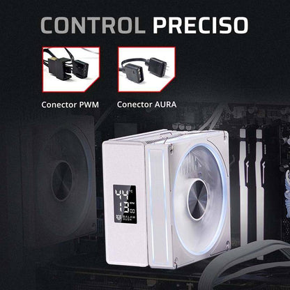 ENFRIAMIENTO DE AIRE  BAMLAM RUSH HELIUX PRO HEX55 SISTEMA DE ENFRIAMIENTO DE AIRE, DISPLAY DIGITAL